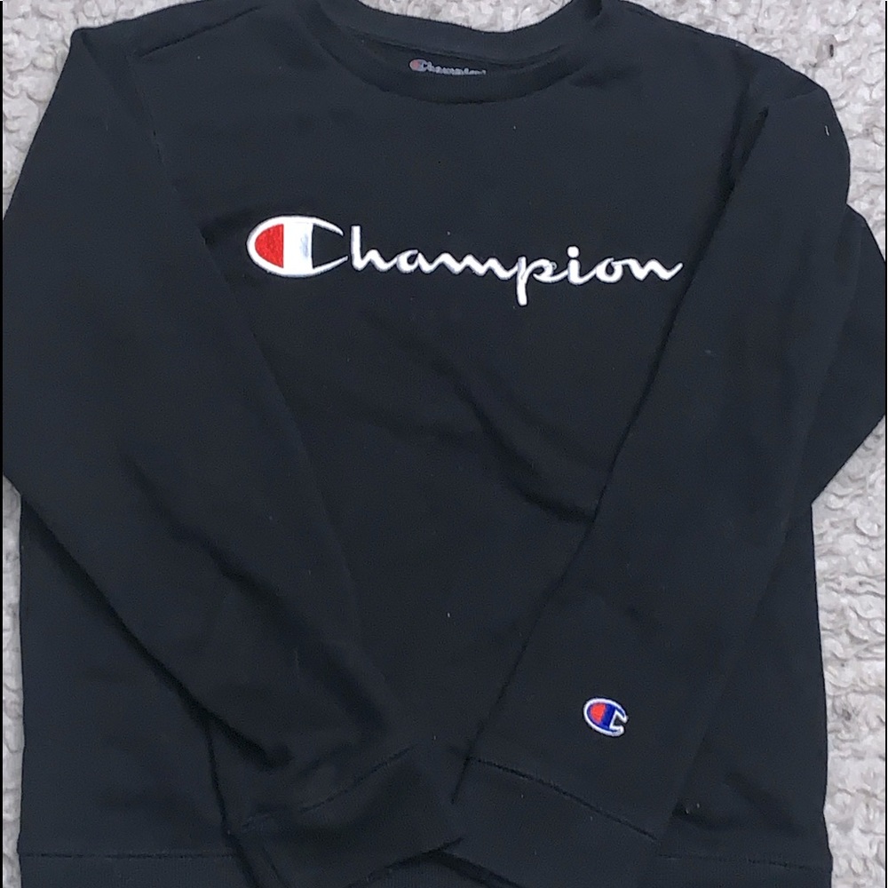 All Black Champion Sweatshirt !